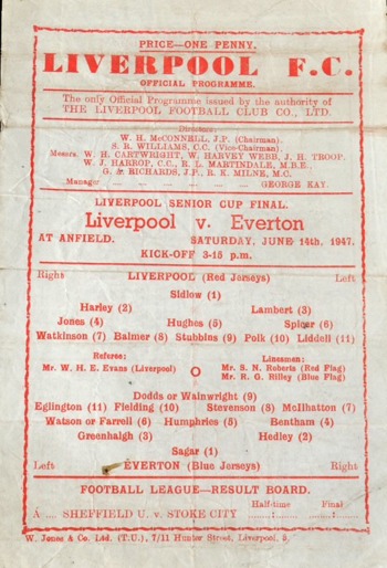 Match programme
