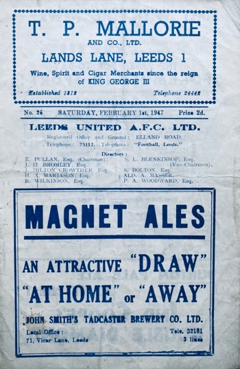 Match programme article