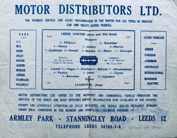 Match programme article