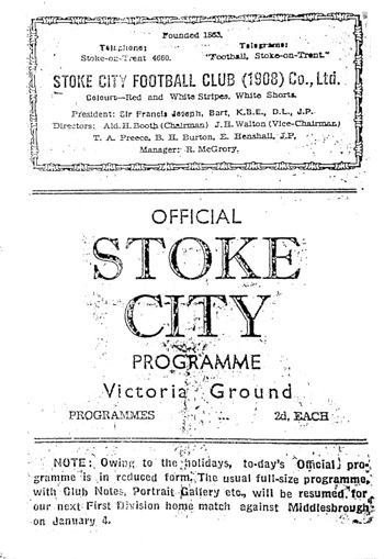 Match Programme