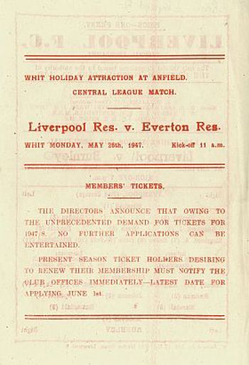 Match programme (BackCover)