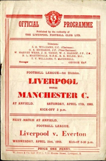 Match programme