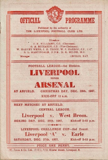Match programme
