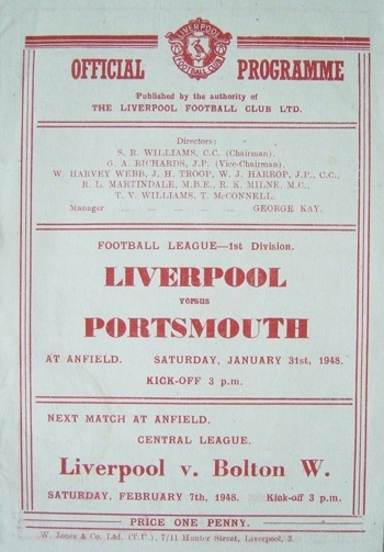 Match programme