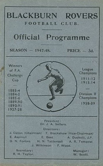 Match programme