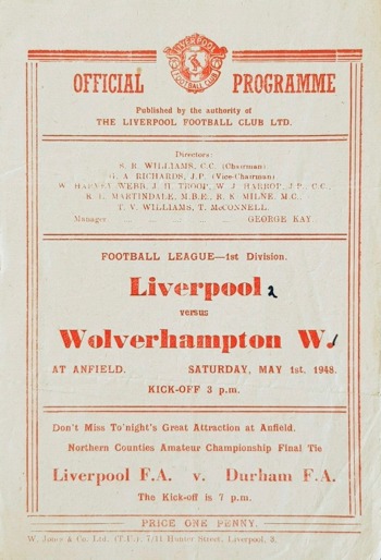 Match programme