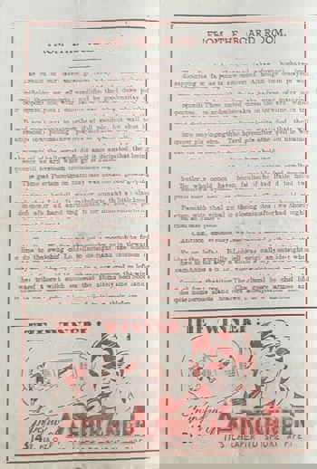 Match programme - article