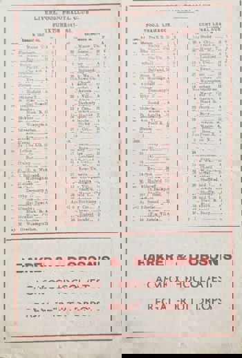 Match programme - article