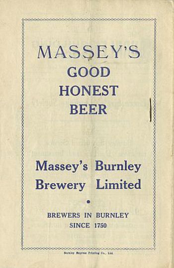 Match programme (BackCover)