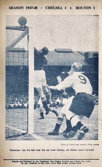 Match Programme - backcover