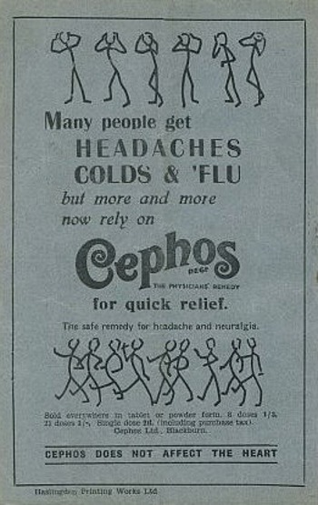 Match programme backcover