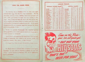 Match Programme (Pages 2 & 3)