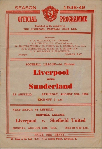 Match programme