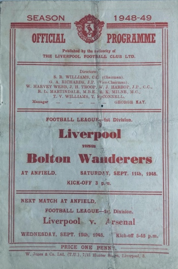 Match programme