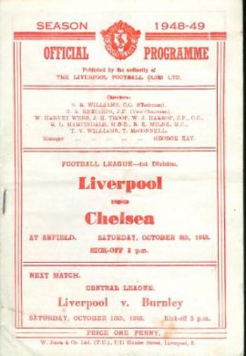Match programme