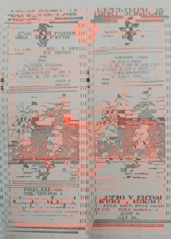 Match programme