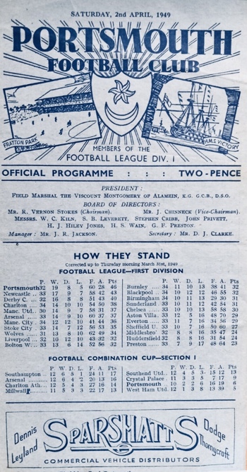 Match programme