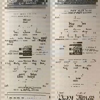 Match programme - LineUps