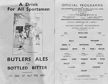 Match programme lineups