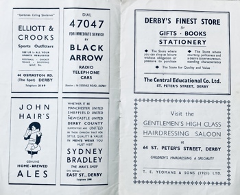 Matchprogramme Pages 4 & 5