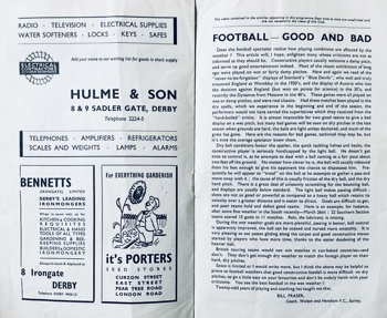 Matchprogramme Pages 6 & 7