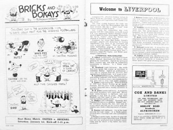 Match programme pages 4 & 5