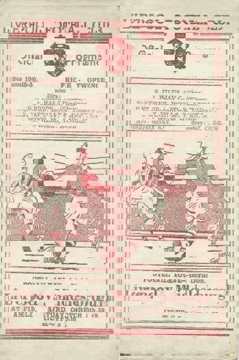 Match programme