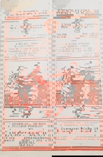 Match programme