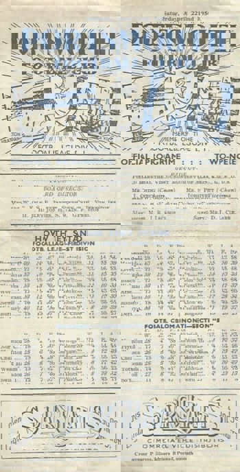 Match Programme