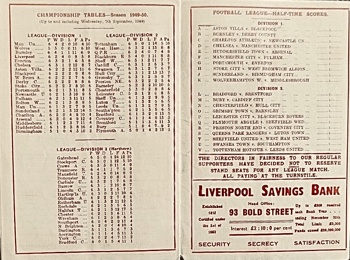 Match programme article