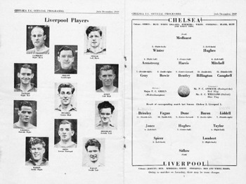 Match programme lineups
