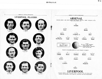 Match programme lineups