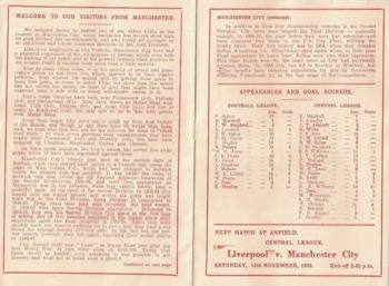 Match programme page 12 & 13