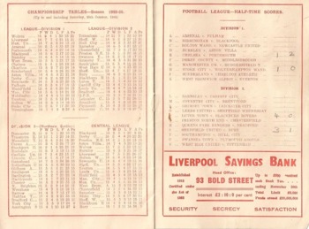 Match programme page 14 & 15