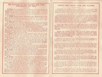 Match programme page 4 & 5