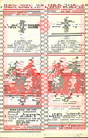 Match programme