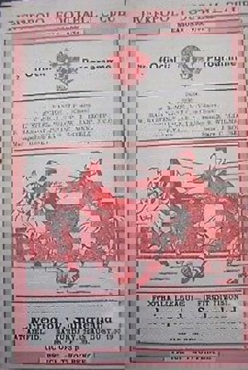 Match programme