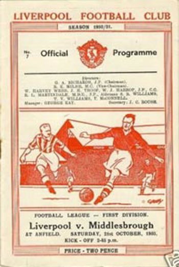 Match programme