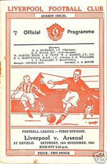 Match programme