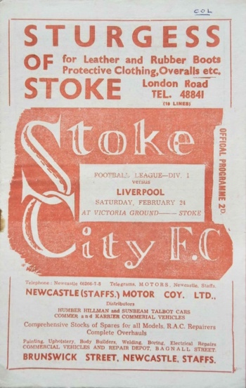 Match programme