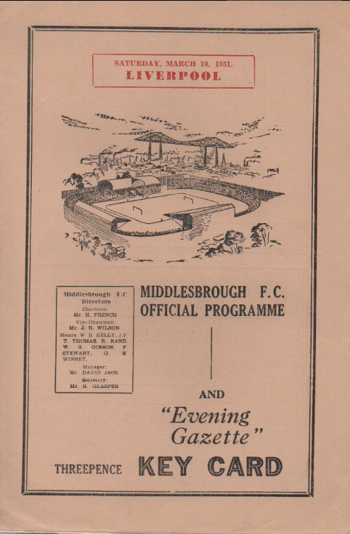 Match programme