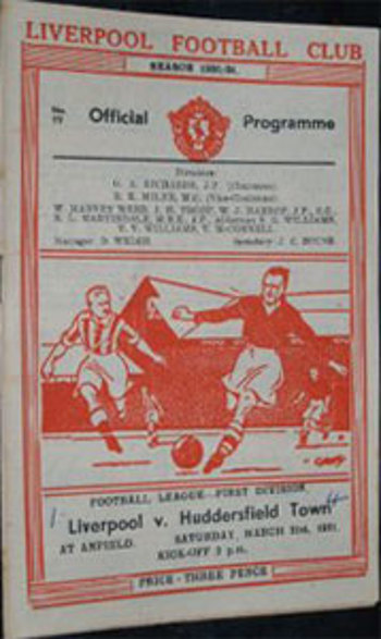 Match programme