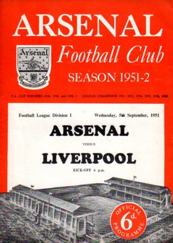 Match programme