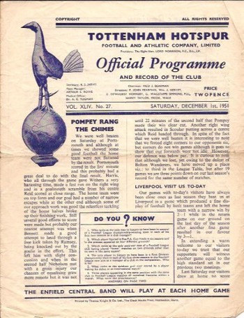 Match programme