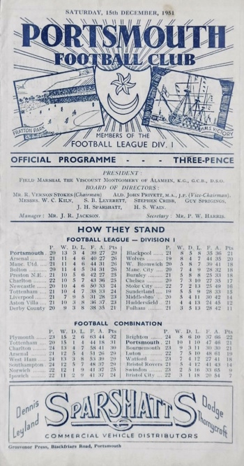 Match programme