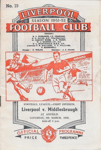 Match programme