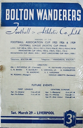 Match programme