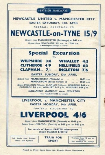 Match programme backcover