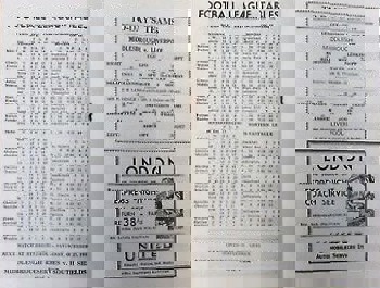 Match programme (centre pages)