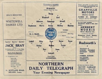 Match programme lineups